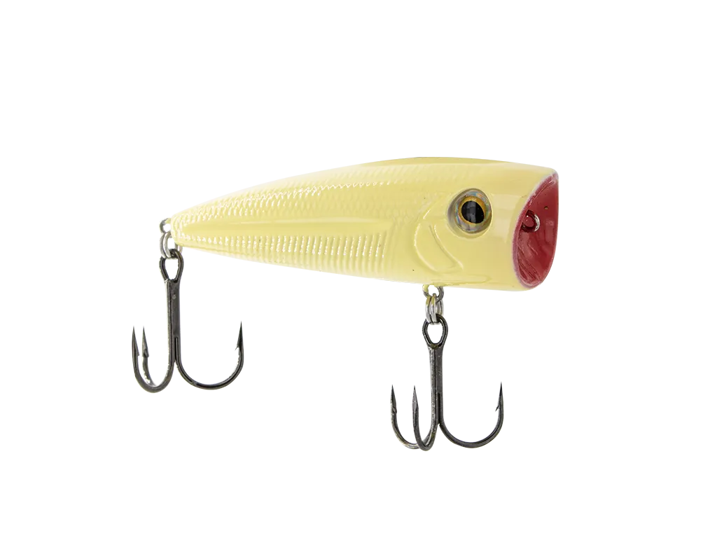 Livingston Lures Walk N Pop 77 Popper: Pure Bone Shad