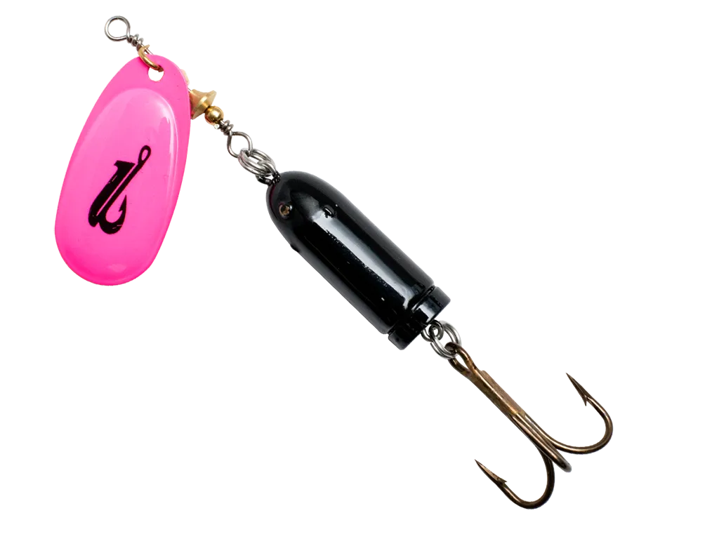 Livingston Lures EBS Spinner 58: Hot Pink Black