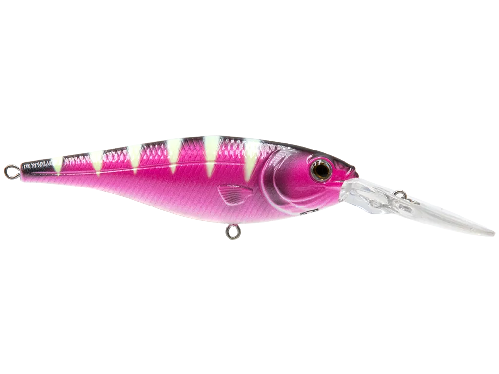 Livingston Lures Walleye Shad 90: Purple Tiger