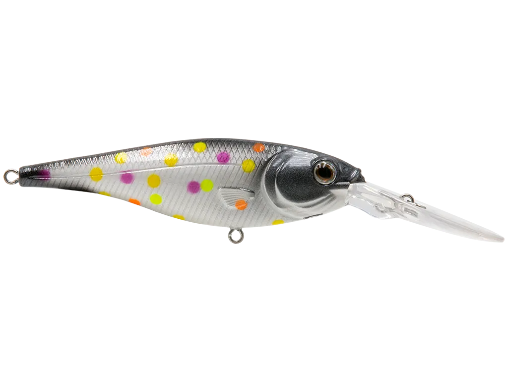 Livingston Lures Walleye Shad 90: Mardi Gras