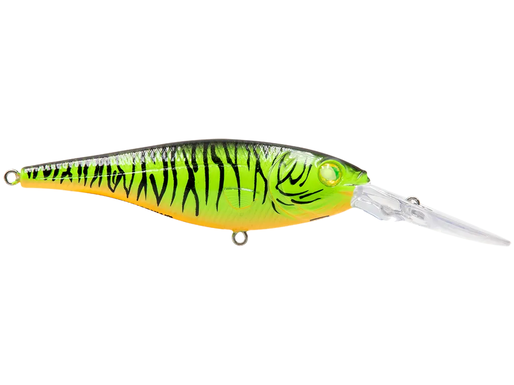 Livingston Lures Walleye Shad 90: Fire Tiger