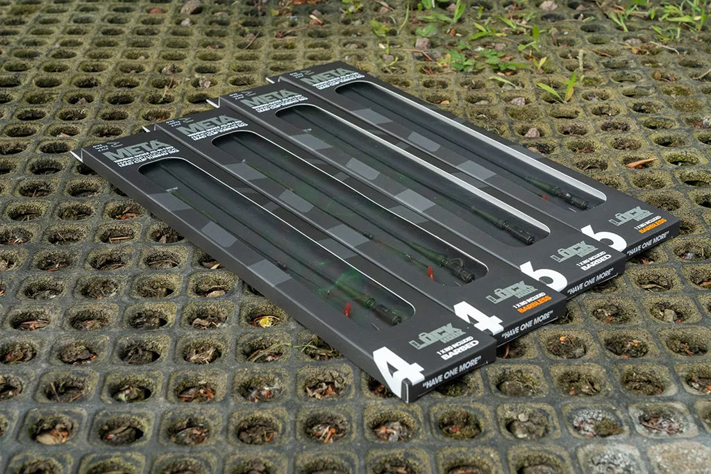 OMC META ALL-IN-1 AMMO SLIP D LOCK HOOK LEAD CLIP TUBING RIG Barbed and Barbless