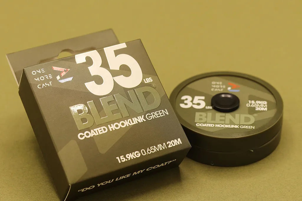 Повод OMC BLEND COATED HOOKLINK 35lbs: зелен