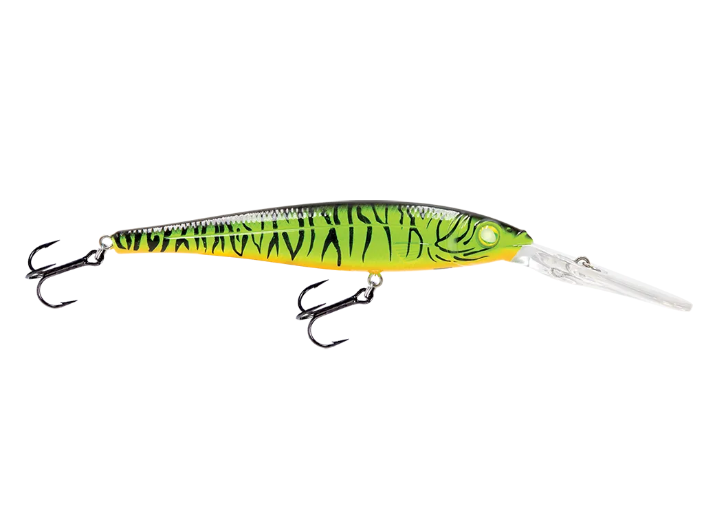 Livingston Lures Walleye Minnow 111: Fire Tiger