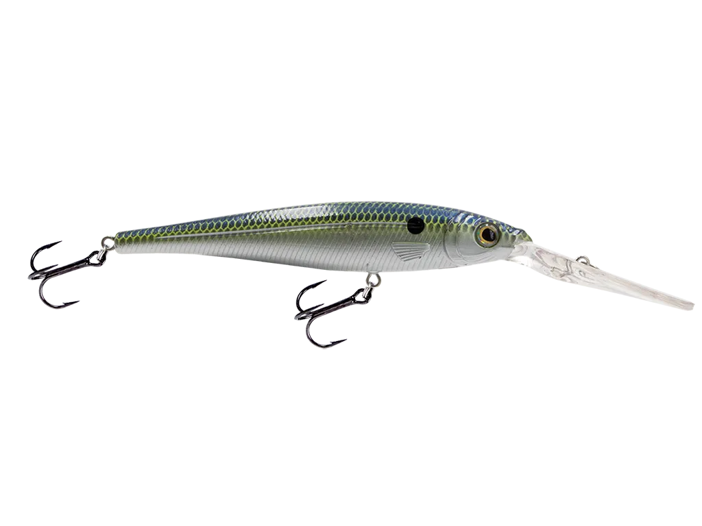 Livingston Lures Walleye Minnow 111: Chrome XXX Shad