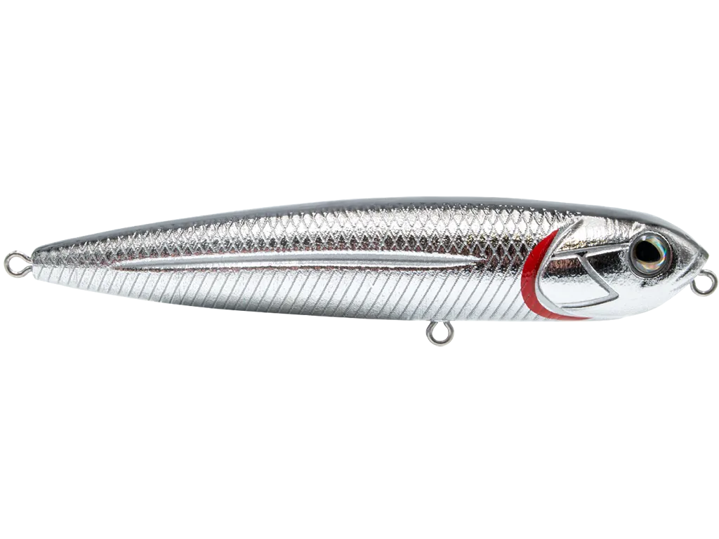 Livingston Lures Walking Boss Jr. 4": Black Back/Chrome Shad