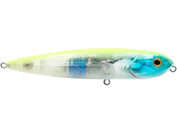 Livingston Lures Walking Boss Jr. 4": Chartreuse Blue Shiner