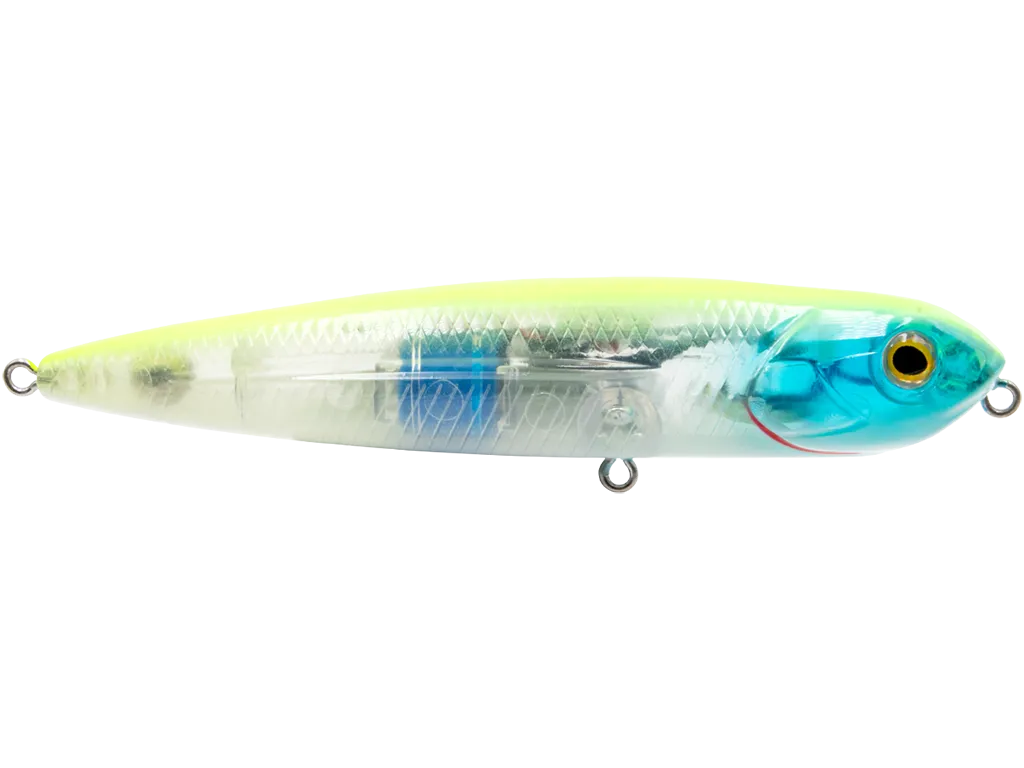 Livingston Lures Walking Boss Jr. 4": Chartreuse Blue Shiner