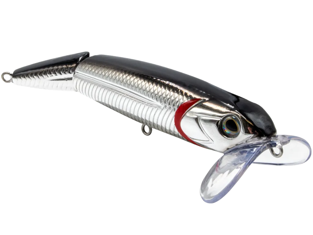 Monster Mike Walking Boss II Jr. 4": Black Back/Chrome Shad