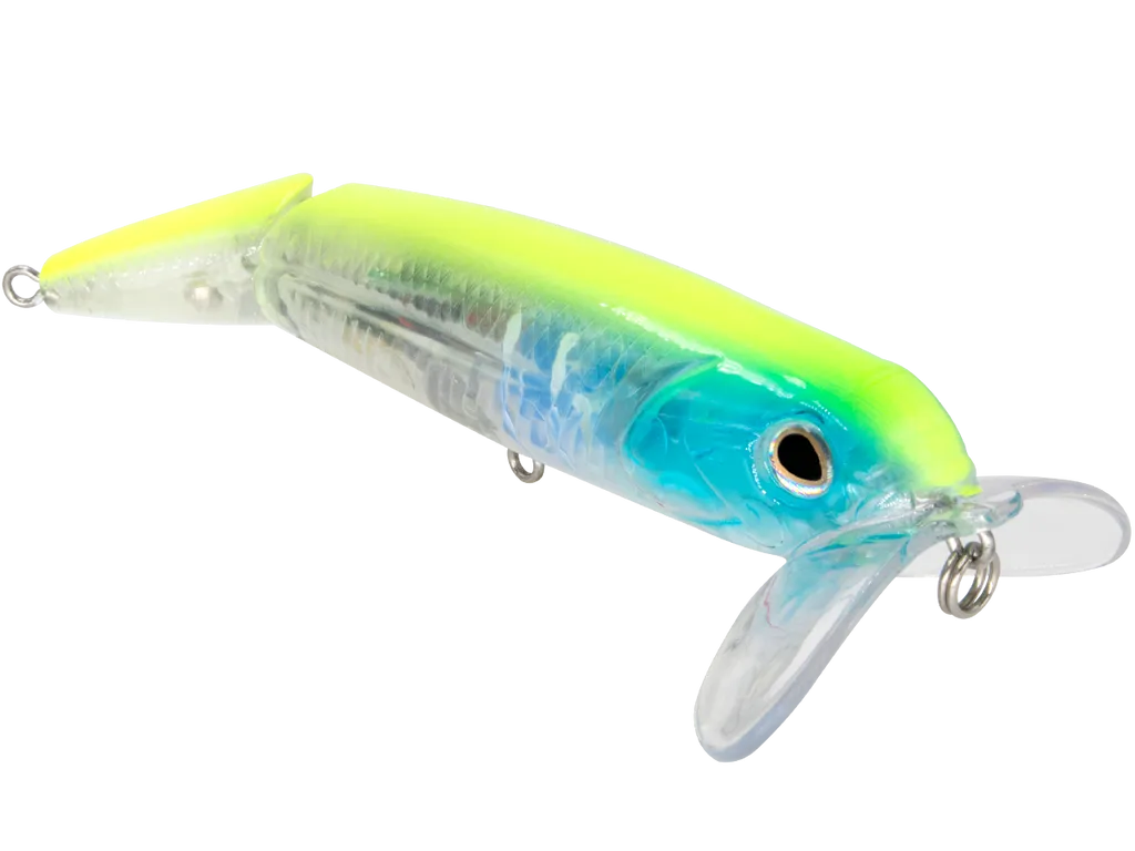 Monster Mike Walking Boss II Jr. 4": Chartreuse Blue Shiner