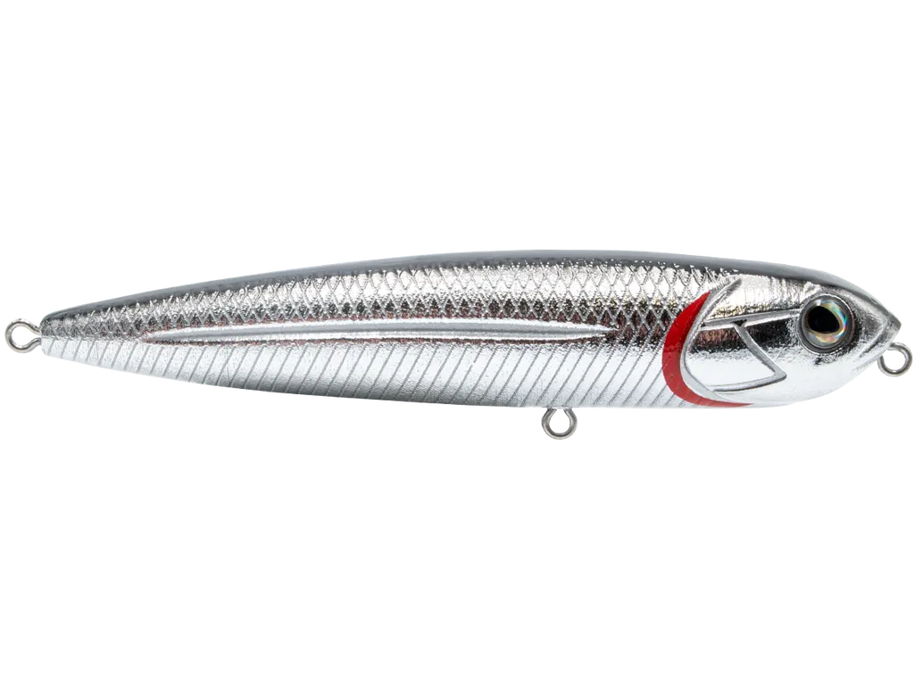 Livingston Lures Walking Boss Jr. 4 SW: Black Back/Chrome Shad