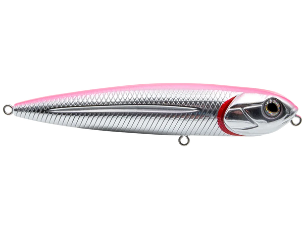 Livingston Lures Walking Boss Jr. 4 SW: Pink Back/Chrome Belly