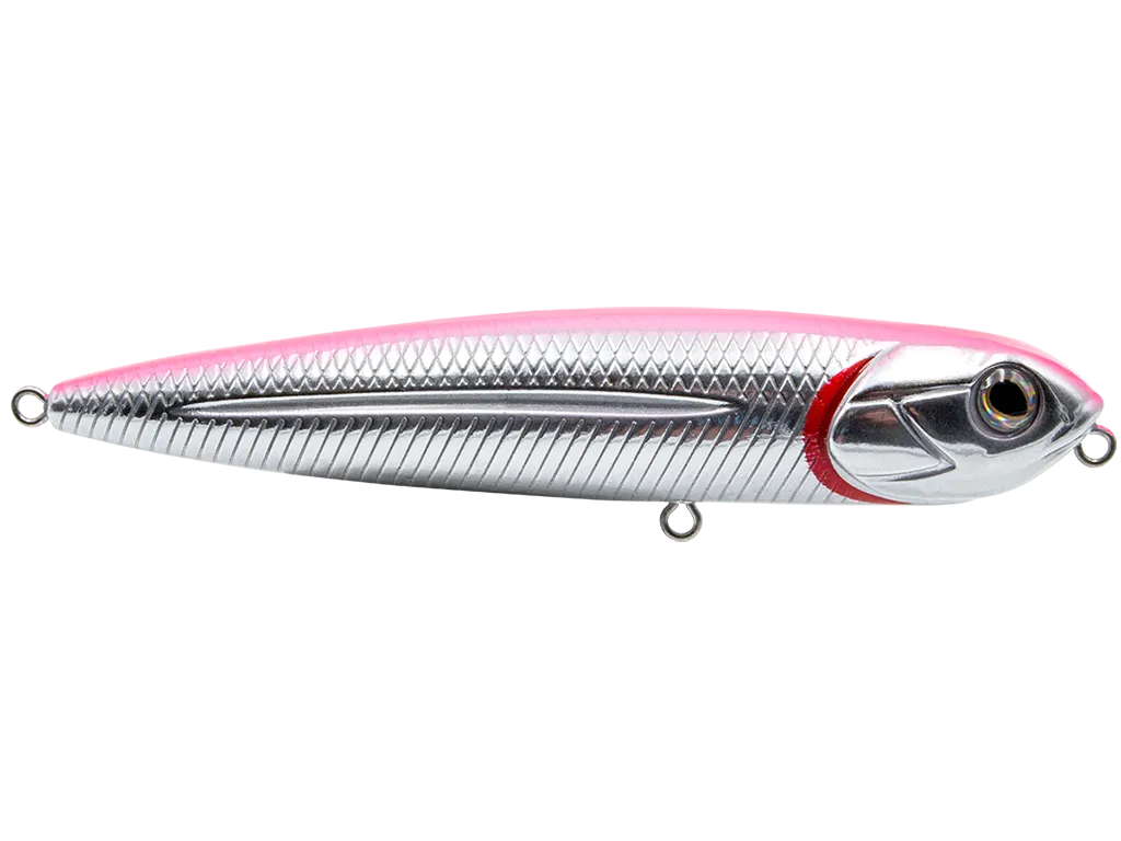 Livingston Lures Walking Boss Jr. 4 SW: Pink Back/Chrome Belly