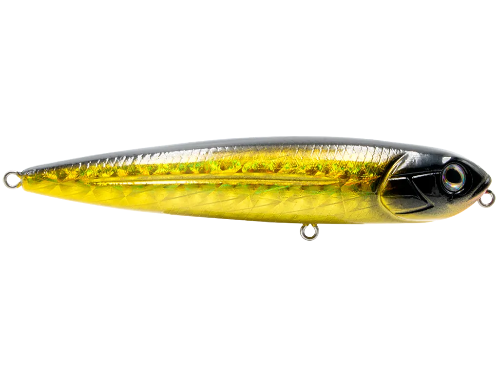 Livingston Lures Walking Boss Jr. 4 SW: Gold Metallic/Scale Black