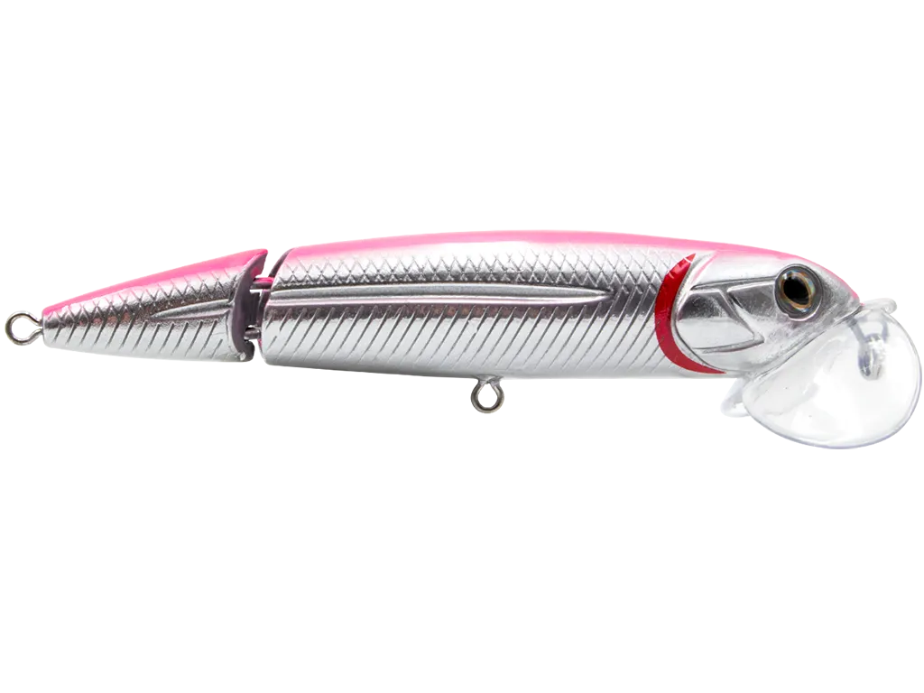 Livingston Lures Walking Boss Jr. II 4" SW: Pink Back Chrome Belly