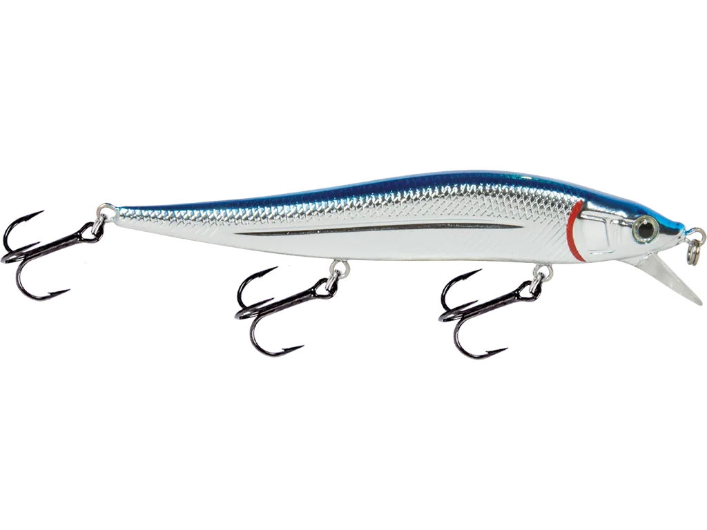 Livingston Lures Jerk Master 121C: Blue Back/Chrome Shad