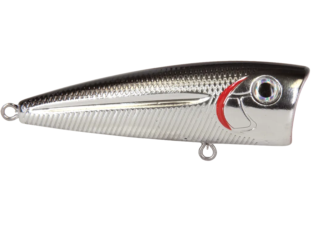 Livingston Lures Walk N Pop 67: Black Back/Chrome Shad