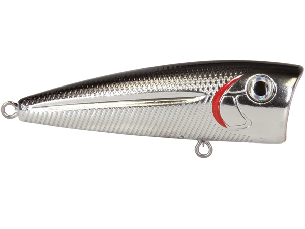 Livingston Lures Walk N Pop 67: Black Back/Chrome Shad