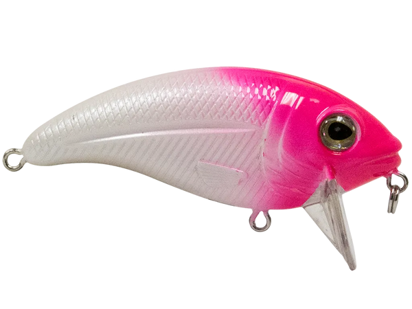 Livingston Lures Bull Nose SW: Pink Head/White Body