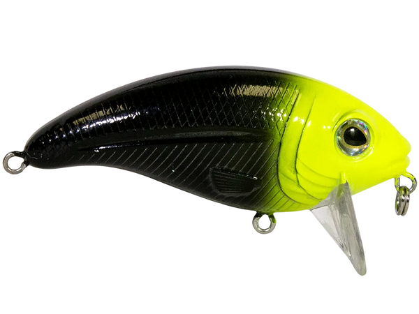 Livingston Lures Bull Nose SW: Chartreuse Head/Black Body