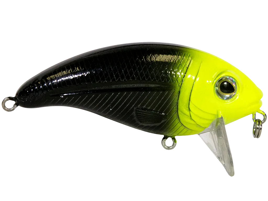 Livingston Lures Bull Nose SW: Chartreuse Head/Black Body