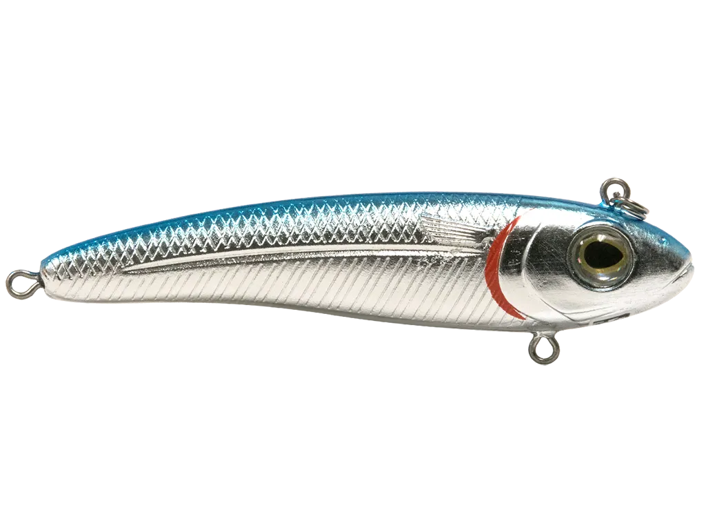 Livingston Lures EBS Mullet SW: Blue Back/Chrome Shad