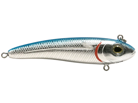 Livingston Lures EBS Mullet SW: Blue Back/Chrome Shad