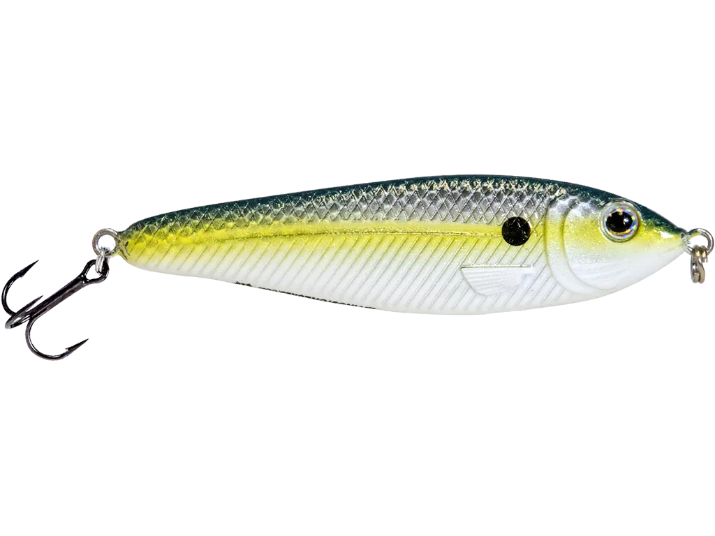Livingston Lures EBS Jigging Spoon: Chartreuse Shad