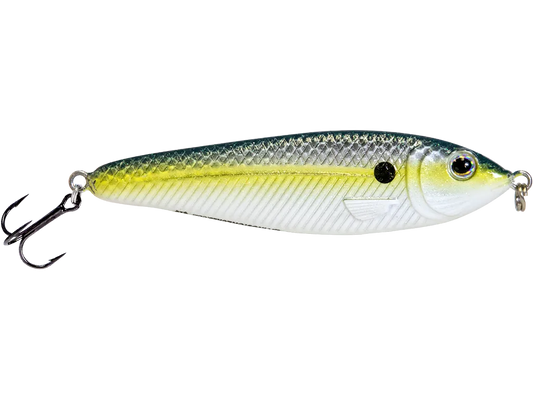 Livingston Lures EBS Jigging Spoon: Chartreuse Shad