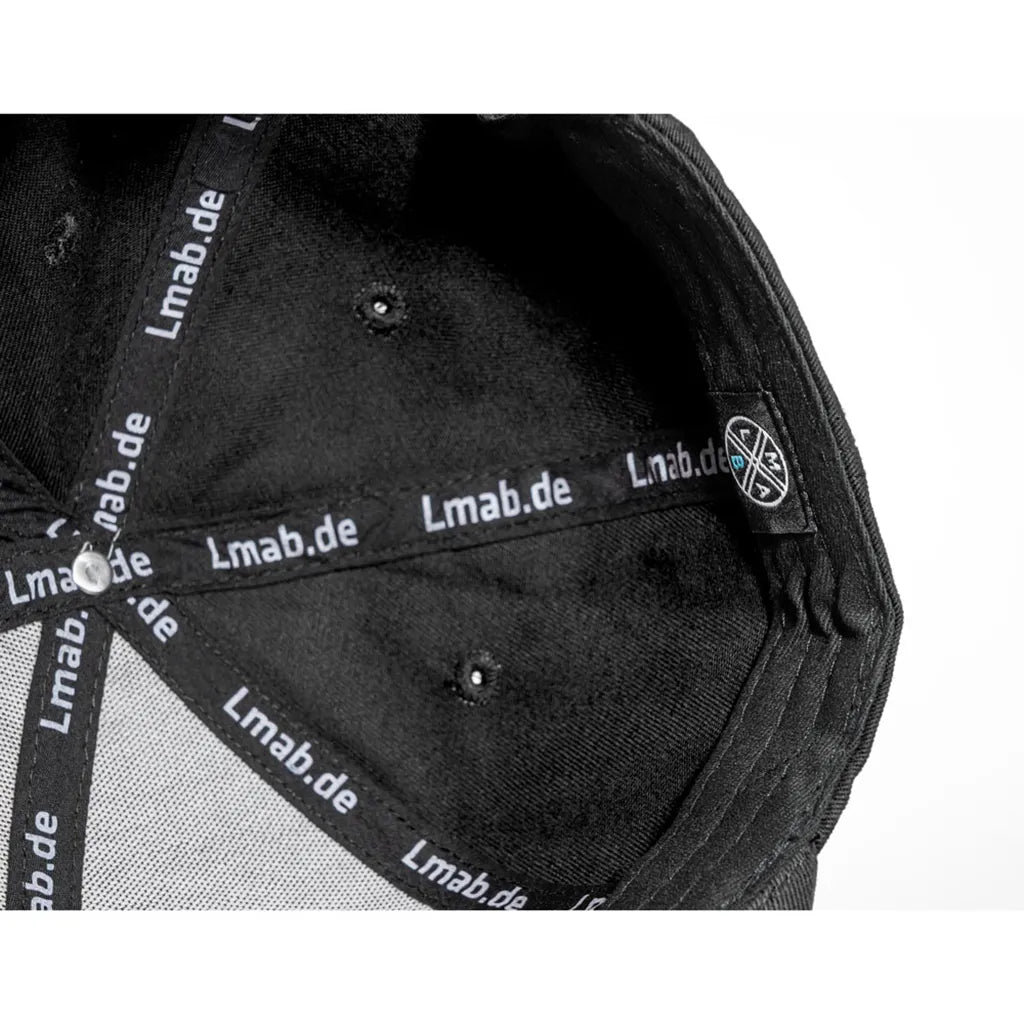 LMAB Snapback Cap Logo: Black, Inside