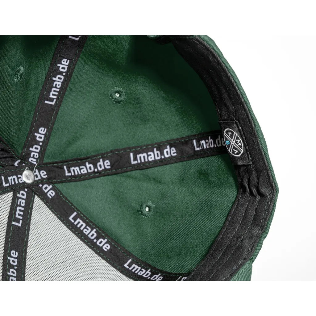 LMAB Snapback Cap Logo: Green, Inside