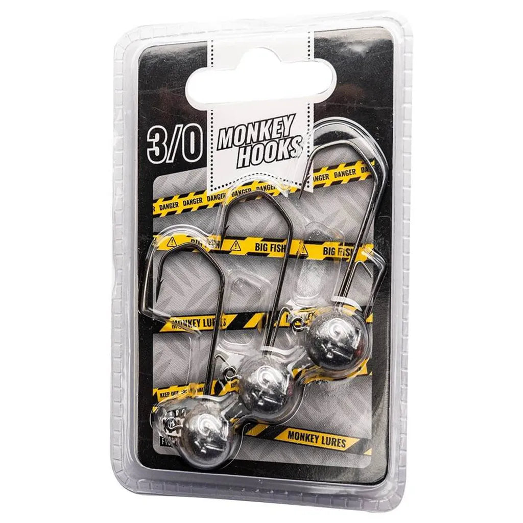 Monkey Lures Monkey Hooks 3/0: Raw