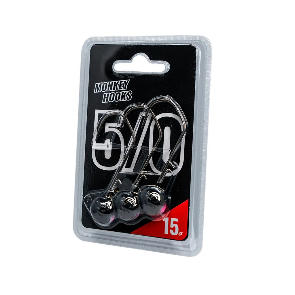 Monkey Lures Monkey Hooks 5/0: Black/Pink
