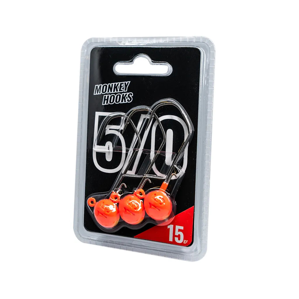 Monkey Lures Monkey Hooks 5/0: Orange/Yellow