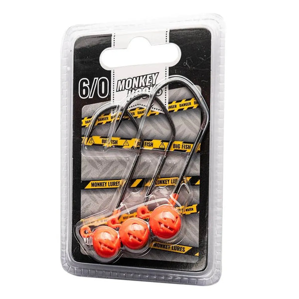 Monkey Lures Monkey Hooks 6/0: Orange/Yellow
